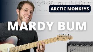 How to Play Mardy Bum by Arctic Monkeys Both Guitar Parts [upl. by Clotilde638]