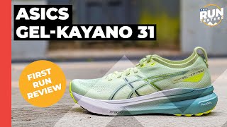 Asics GelKayano 31 First Run Review  Minor updates to the cushioned stability favourite [upl. by Maxim70]