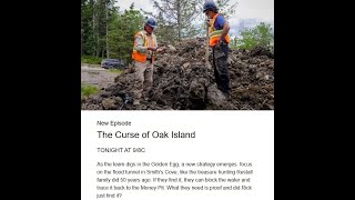 The Curse of Oak Island PRESHOW TUESDAY 12324 [upl. by Yrac]