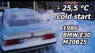 1986 Bmw E30 325IX cold start 255 Norway [upl. by Trimmer]