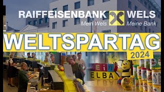 Weltspartag bei der Raiffeisenbank Wels und Marchtrenk [upl. by Lleruj202]