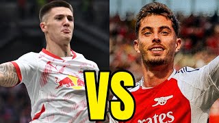 Benjamin Sesko vs Kai Havertz  202425  Arsenal jump to the front of the queue in battle for Sesko [upl. by Heater]