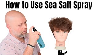 How to Use Sea Salt Spray for Hair  TheSalonGuy [upl. by Uol]