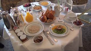 BEST BREAKFAST IN PARIS  Room service at Le Meurice [upl. by Tisbe]