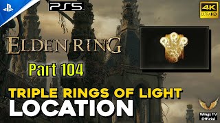 Elden Ring PS5  Part 104  How to get triple rings of light  Wings TV Official [upl. by Elleiad662]