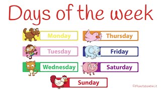 I Giorni della Settimana in Inglese  Days of The Week in English [upl. by Annette]