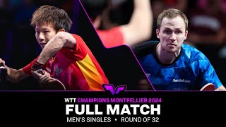 FULL MATCH  Lin Gaoyuan vs Benedikt Duda  MS R32  WTTMontpellier 2024 [upl. by Ardussi]