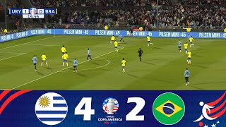 Uruguay contre Brésil 00 PEN 42  Copa América 2024™  Résumé de Match [upl. by Ku]