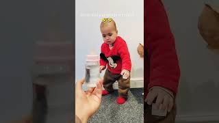 Started walking on her own babiesofyoutube baby babyphotographyideas babyshorts cutebaby [upl. by Onimod]