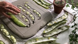 Botanical Plaster Casting Art With Gold Leaf Sheets How to make DIY Gold Leaf Sheets in BasRelief [upl. by Aivatnuahs]