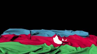 🚩Azerbaijan Flag Laying Flat  GREEN SCREEN amp CHROMA MATTE🚩 [upl. by Gilson]