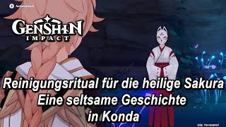 💪Genshin Impact  Reinigungsritual für die heilige Sakura Eine seltsame Geschichte in Konda💪 [upl. by Ros]