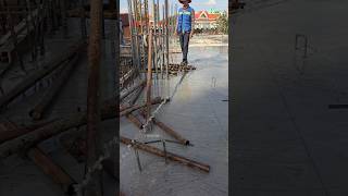 Pouring water after casting concrete shorts structure [upl. by Islaen]