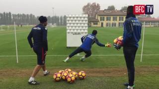 Allenamento dei portieri in preparazione di BFCEmpoli [upl. by Nelleeus551]