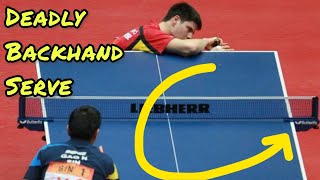 BACKHAND SERVE tutorial  Same motion Different SPIN [upl. by Ferrel603]