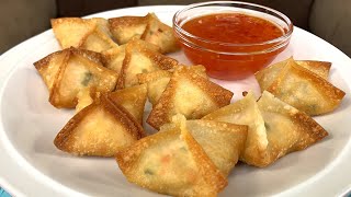 HOW TO MAKE CRAB RANGOON WITH CREAM CHEESE [upl. by Bonnice]