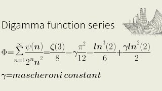 series of digamma function [upl. by Care]