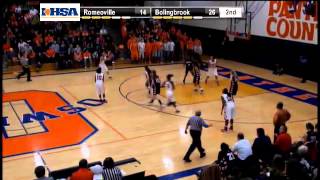 Girls Basketball IHSA Sectional Romeoville vs Bolingbrook [upl. by Mair583]