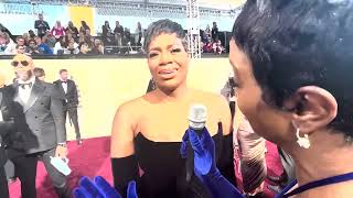 Fantasia Barrino The Color Purple on the 2024 Golden Globes red carpet [upl. by Arvo]