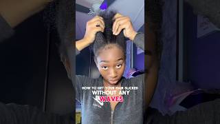 Highly requested🤍hairtutorial naturalhairtutorial slickback [upl. by Carli]