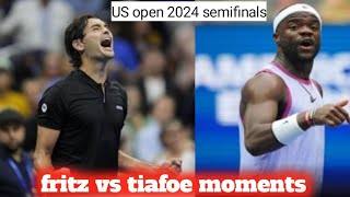 US open semifinals 2024 taylor fritz vs tiafoe semifinals update [upl. by Cigam558]