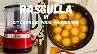 Jaggery Rasgulla Recipe गुर रसगुल्ला Rasgulla in kitchen aid food processor  DeSK How2 [upl. by Ahseiat]