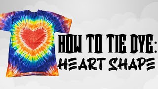 HOW TO TIE DYE  HEART SHAPE ❤ VALENTINE SPECIAL [upl. by Neu]