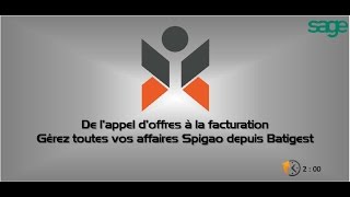 Gestion des appels doffres BTP dans le logiciel de devis SAGE BATIGEST [upl. by Tnecnivleahcim]