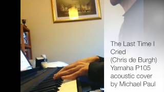 The Last Time I Cried Chris De Burgh Acoustic Cover Yamaha P105 [upl. by Ellimahs]