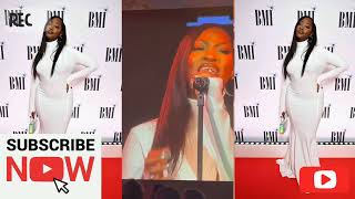 Tems Performance Of quotWait For You ft Future And Drakequot At The BMI London Awards 2022 [upl. by Bagger]