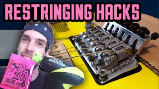 Restringing Floyd Rose on Charvel Pro Mod San Dimas [upl. by Gnus542]