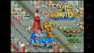 King of Monsters  opening title sequence  Neo Geo arcade game 1991 [upl. by Romelle]