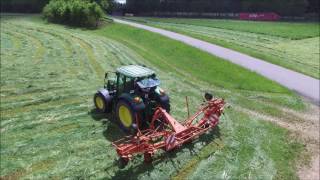 1 Schnitt 2017 mit Fendt Massey Ferguson und John Deere [upl. by Heuser]