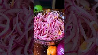 Pickled Red Onions Cebolla Roja Curtida shorts [upl. by Aciamaj559]