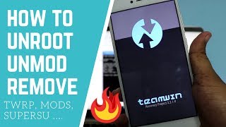 How to Unroot Unmod Remove TWRP Remove Any System Changes  Hindi [upl. by Anola208]