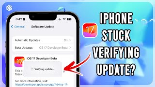 Fixed iPhone Stuck on Verifying Update iOS 17  100 Working [upl. by Crifasi]