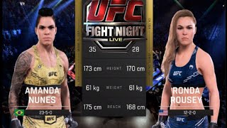 The Ultimate Showdown Amanda Nunes vs Ronda Rousey  The Battle for UFC Supremacy [upl. by Carrelli547]