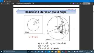 Radian and Steradian Solid Angle example شرح [upl. by Lentha]