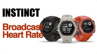 How To Broadcast Heart Rate From Garmin Instinct to GPSMAP 66st [upl. by Urbannai]