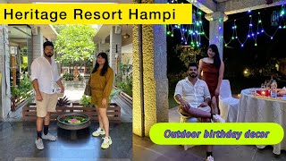 Heritage hotel hampi full package with taxi service  hampi resort [upl. by Etnoed]