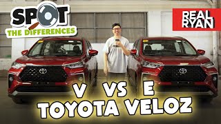 TOYOTA VELOZ V VS VELOZ E COMPARISON PHILIPPINES [upl. by Arnon105]