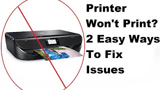 HP Printer Wont Print 2 Simple Ways To Fix Printer Issues [upl. by Aiht]