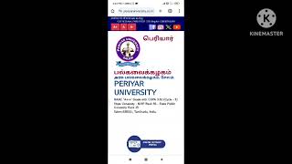 Periyar University Latest Updates [upl. by Kristel]