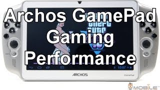 Archos GamePad Gaming Performance Review on a large Screen [upl. by Eserehs]