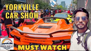 Epic 500000 Yorkville Car Show Where Luxury Meets Speed in Toronto [upl. by Anele]