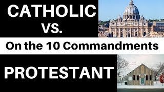 Ten Commandments Catholic Vs Protestant Did Catholics change the 2nd commandment [upl. by Birecree733]