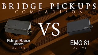 EMG 81 vs FISHMAN FLUENCE MODERN ceramic  Active Bridge Pickup Guitar Tone Comparison Demo [upl. by Rebna]