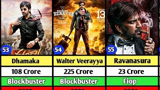 Ravi Teja Hits and Flops Movies List 2024  Ravi Teja Movies  Waltair Veerayya  Mr Bachchan [upl. by Neelrak743]