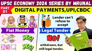 Economy Win24 Ep01 Digital Payment UPI Card Tokenization CBDC Cryptocurrency TheMrunalPatel [upl. by Valli]