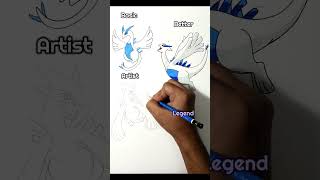 Drawing Lugia in Different Levels [upl. by Magdala]